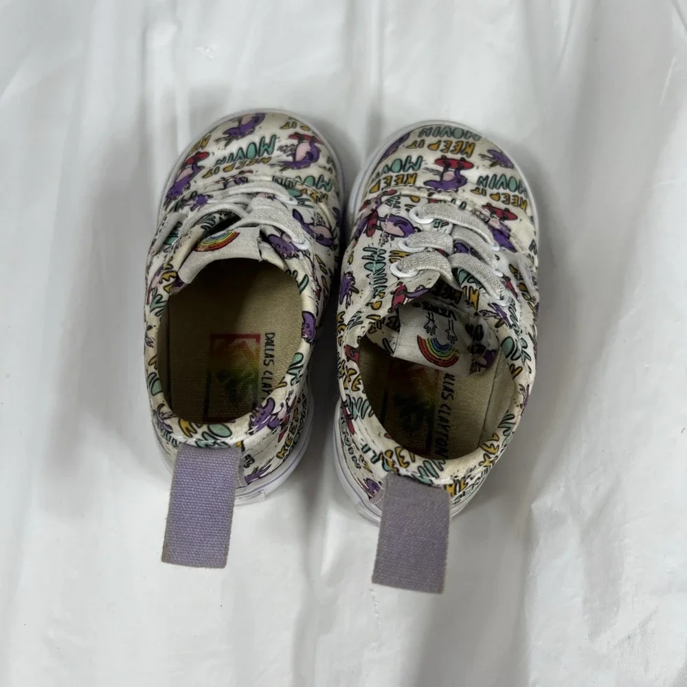 Vans Authentic‎ Elastic Dallas Clayton Skating Toddler Size 4 Skate Shoes
